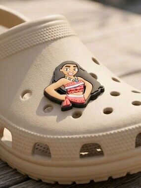 Moana Croc Shoe Charms | Cartoon Jibbitz Style Accessories | Fits Crocs Disney